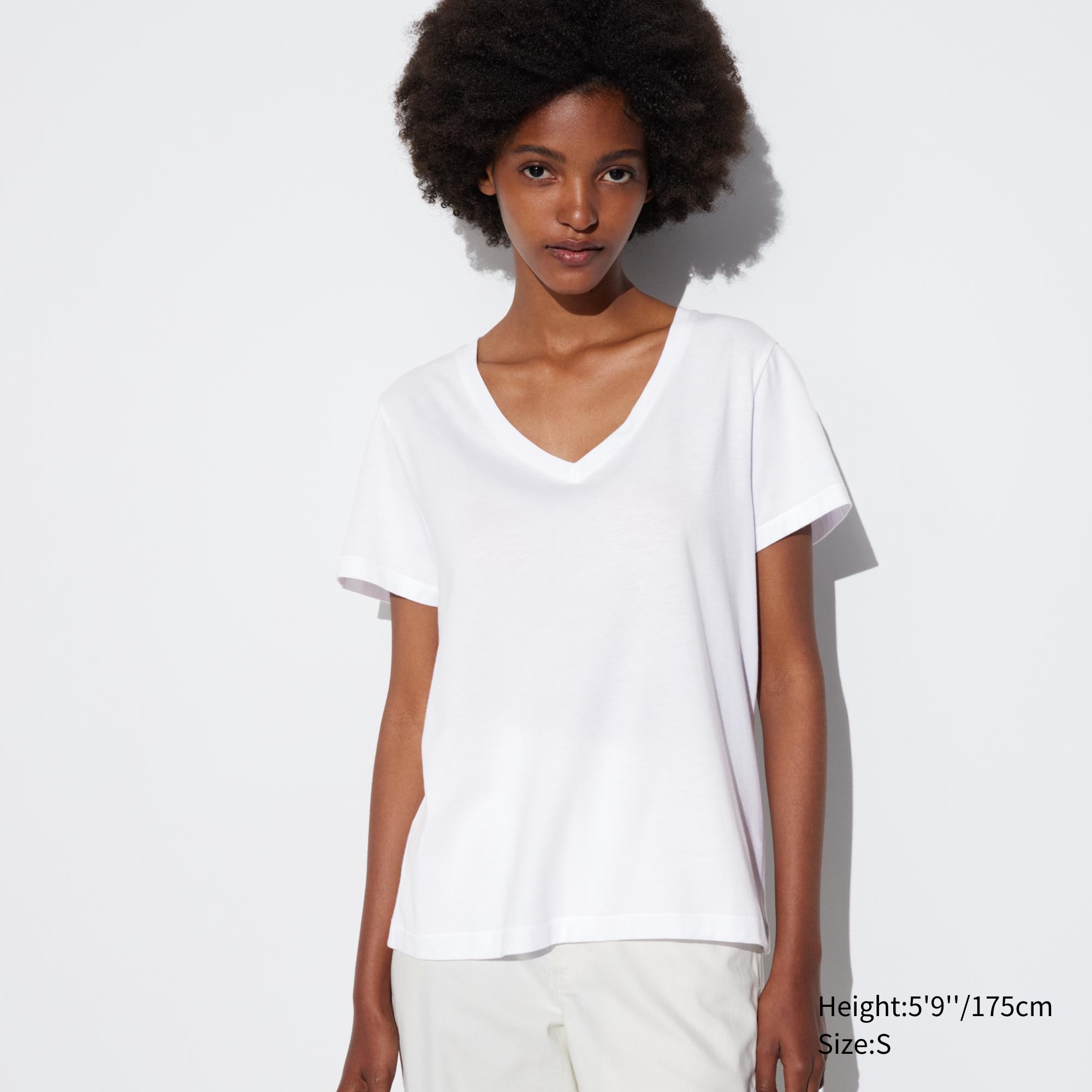 Tee Shirts Coton Femme 100 Coton Supima UNIQLO FR