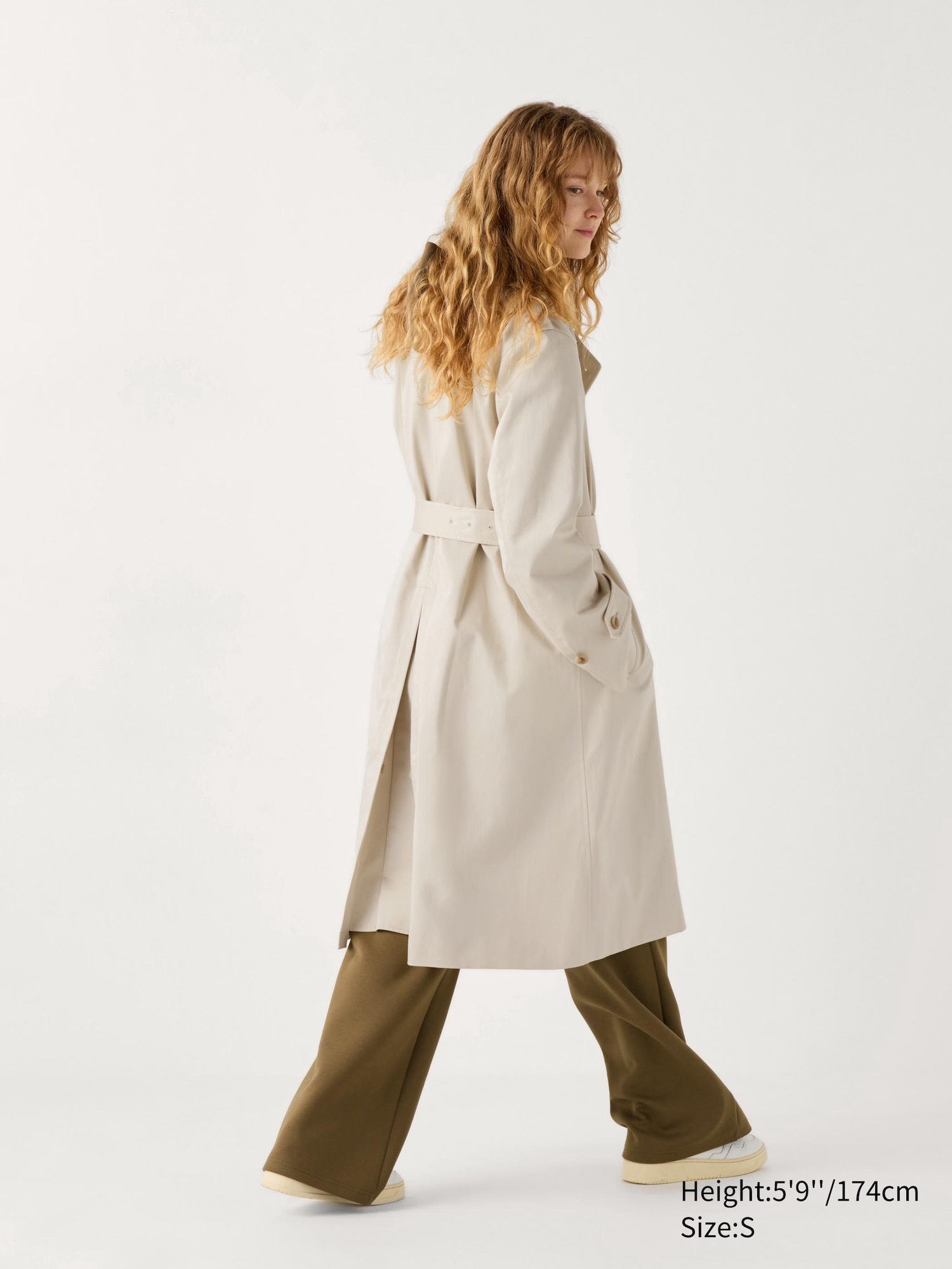 Uniqlo Women IDLF Cotton Twill outlet Trench