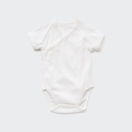 Newborn Pointelle Front-Opening Short Sleeved Bodysuit