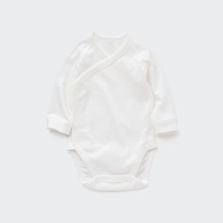 Newborn Pointelle Front-Opening Long Sleeved Bodysuit