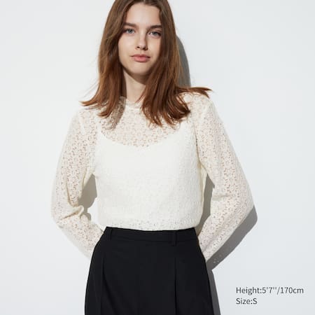 Lace Long Sleeved Blouse