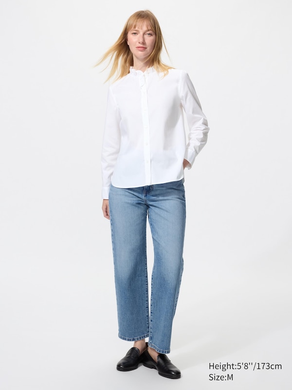 Cotton Blend Shirt (Frill)