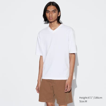 UNIQLO U Airism Cotton Mock Neck Oversized Fit T-Shirt, Where To Buy, 455933-COL09