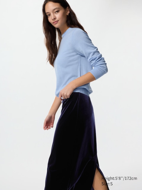 Uniqlo - Pull 100% Laine Mérinos - Bleu - M