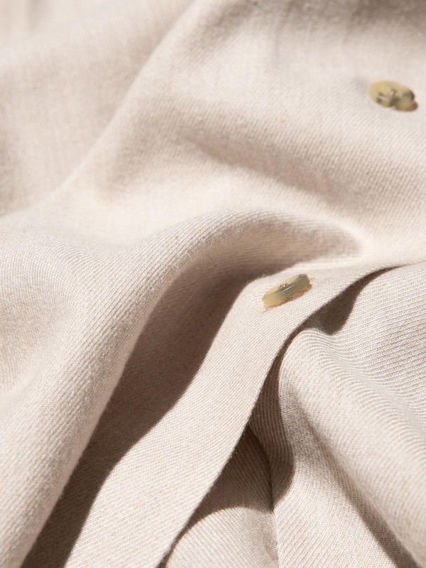 Chemise en Flanelle Col Skipper
