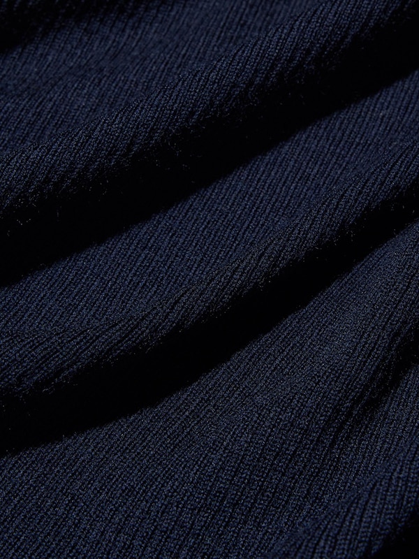 Pull col roulé côtelé 100% laine mérinos