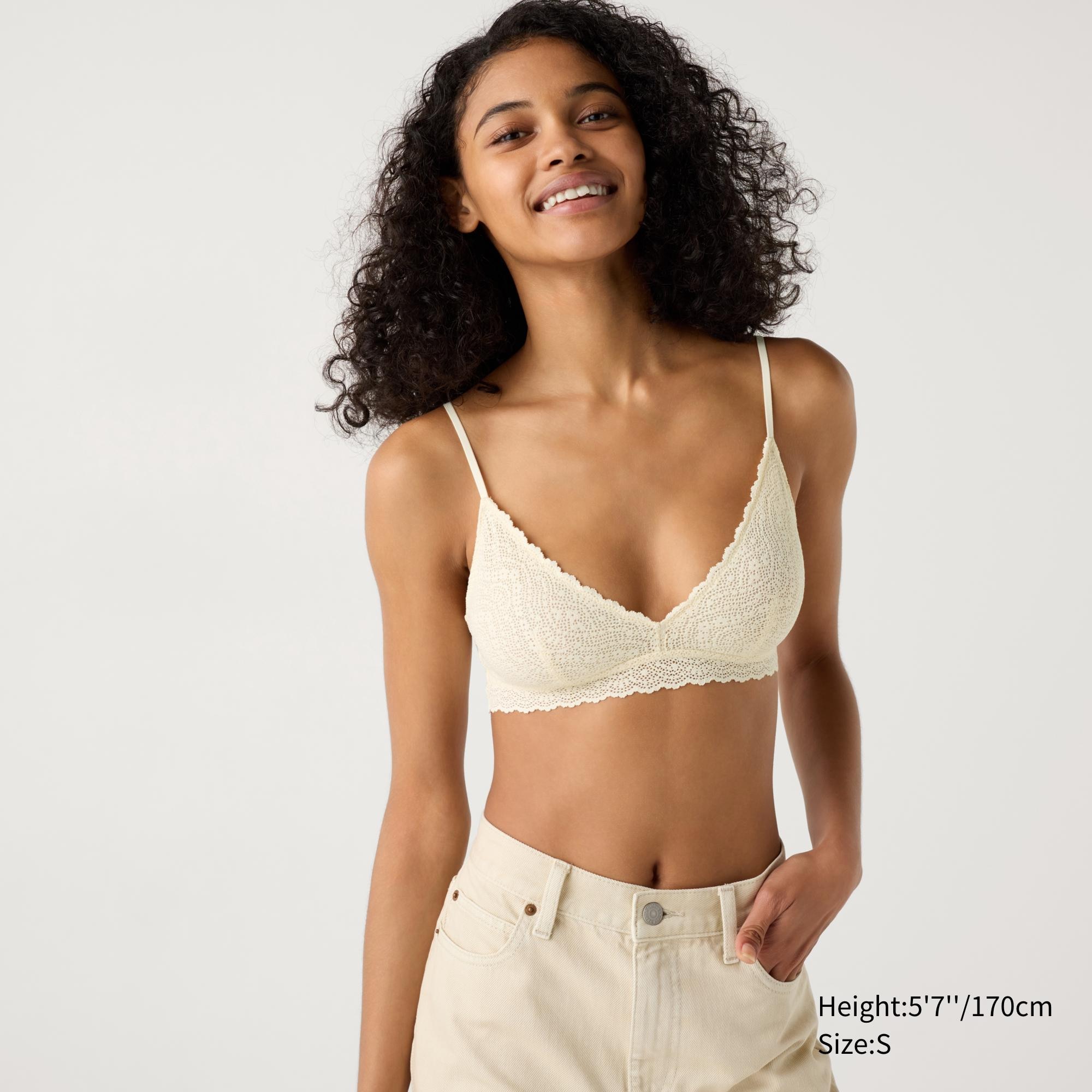 Reggiseno Senza Ferretto Pizzo Elasticizzato | UNIQLO IT