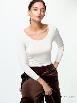 T-shirt HEATTECH (Col danseuse)