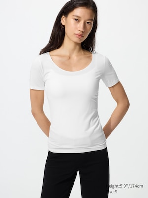 HEATTECH Scoop Neck T-Shirt (Short Sleeve)