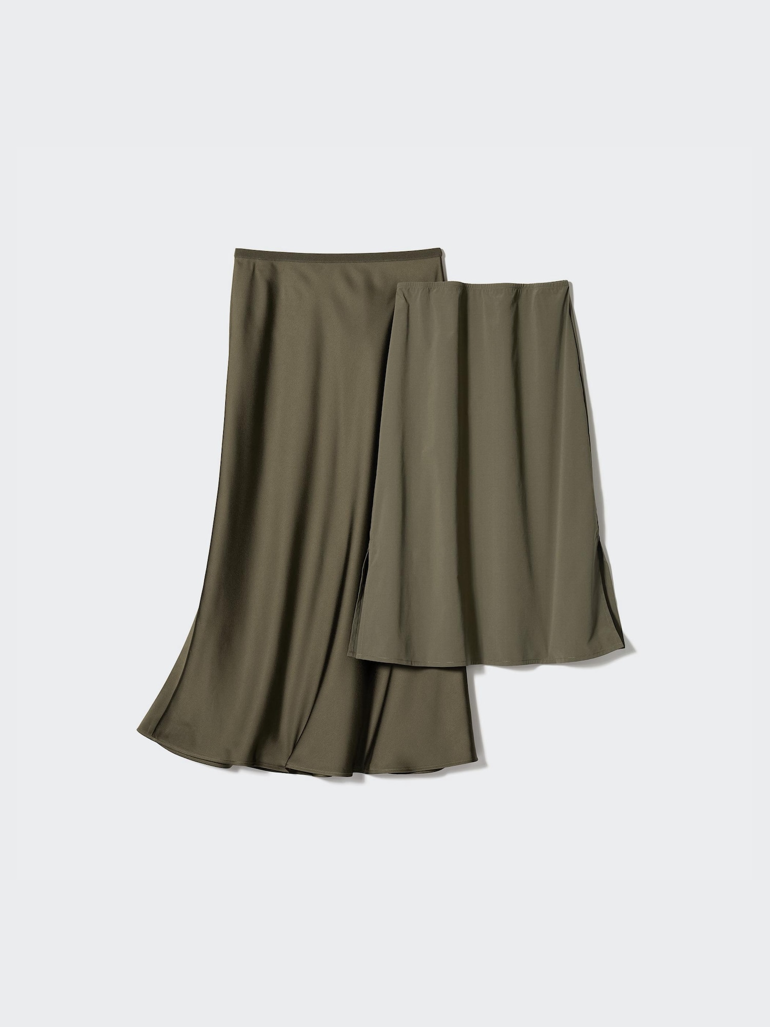 【新品未使用】 Louren thin satin narrow skirt thin satin narrow skirt – louren store