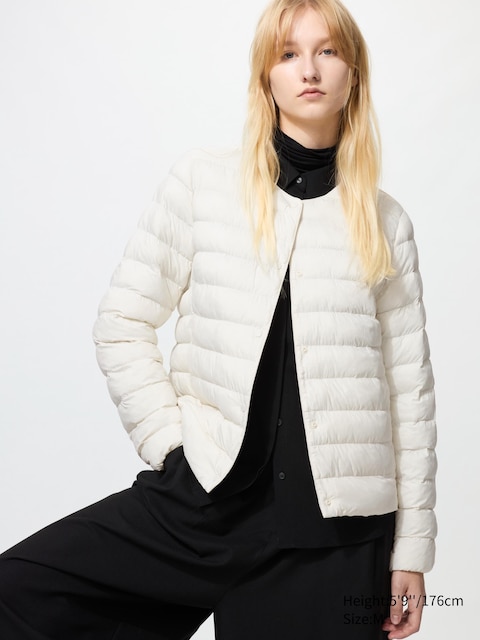 Uniqlo - Puffertech Chaqueta Compacta - Blanco Oscuro - S Blanco Hueso Mujer