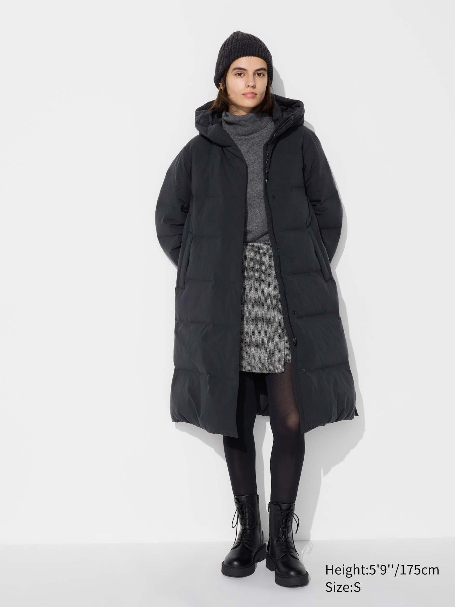 Uniqlo women seamless on sale down long coat