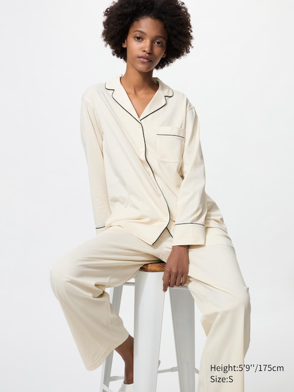 AIRism Cotton Pyjamas (Long Sleeve)