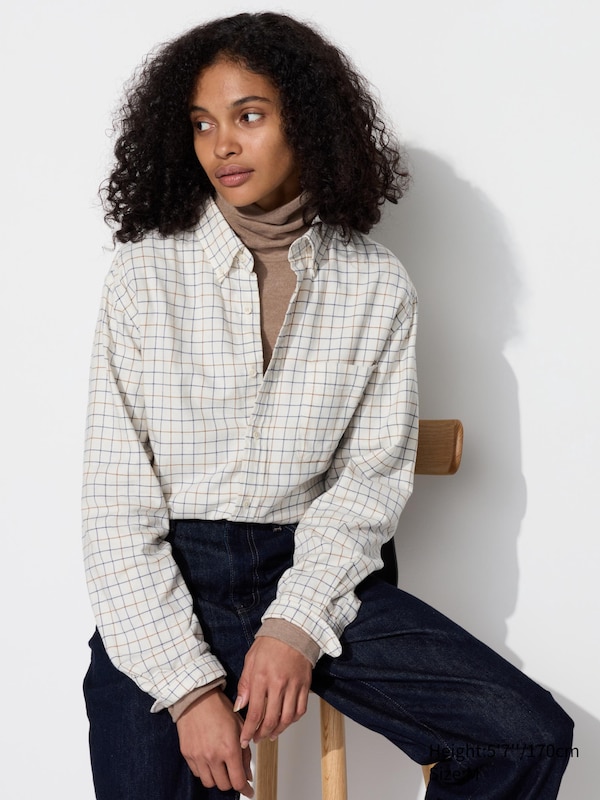 Flannel Shirt (Button-Down Collar, Check)