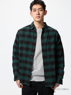 Flannel Shirt (Regular Collar, Check)