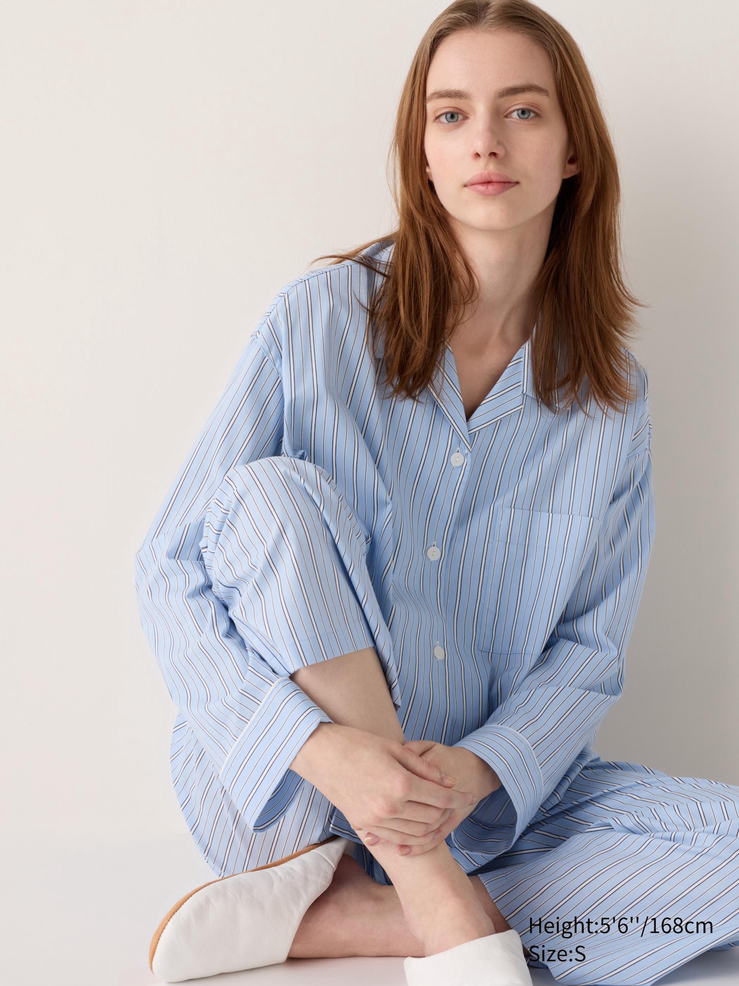 Women s Cotton Blend Pyjamas Stripe UNIQLO SK