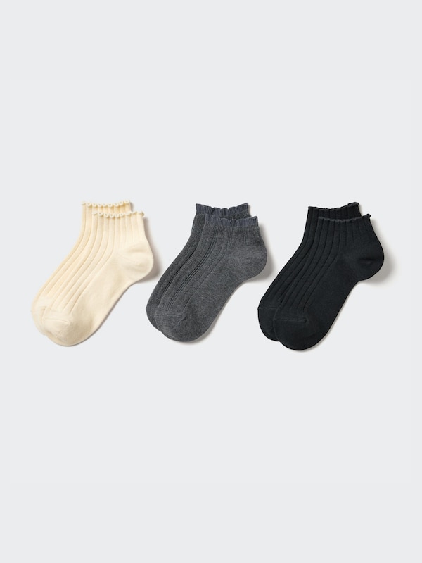 Calcetines tobilleros (lazos, 3 pares) niña