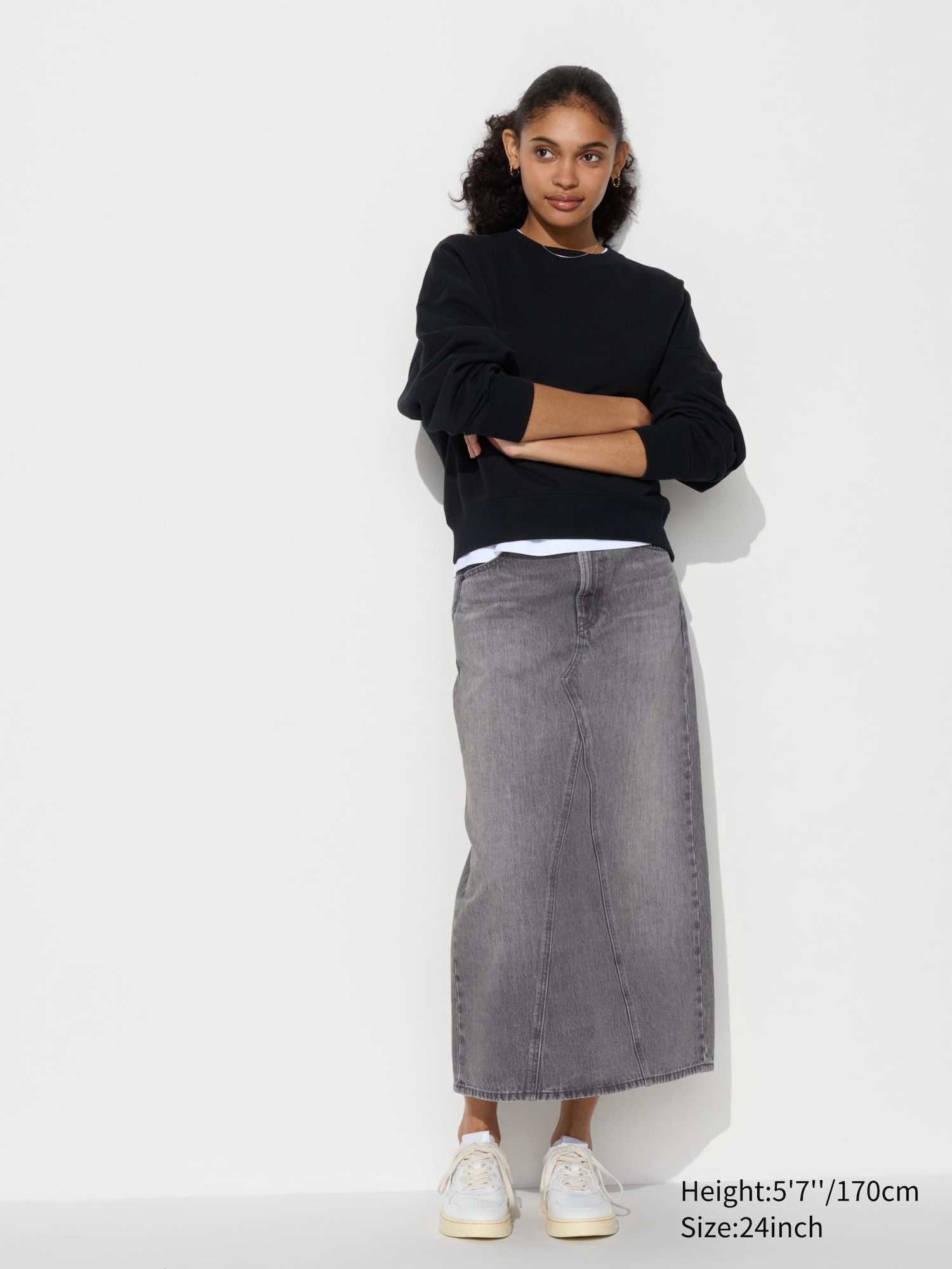 Women s Denim Panel Long Skirt UNIQLO NL