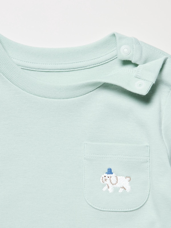 T-Shirt Col Rond Manches Longues
