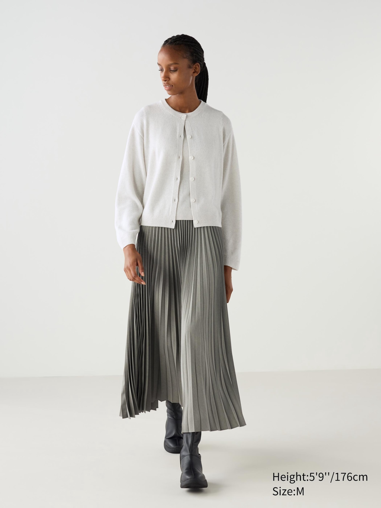 Women s Pleated Long Skirt UNIQLO UK