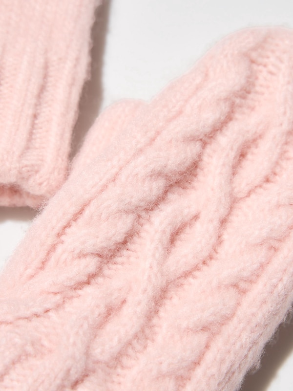 HEATTECH Knit Mittens (Cable)