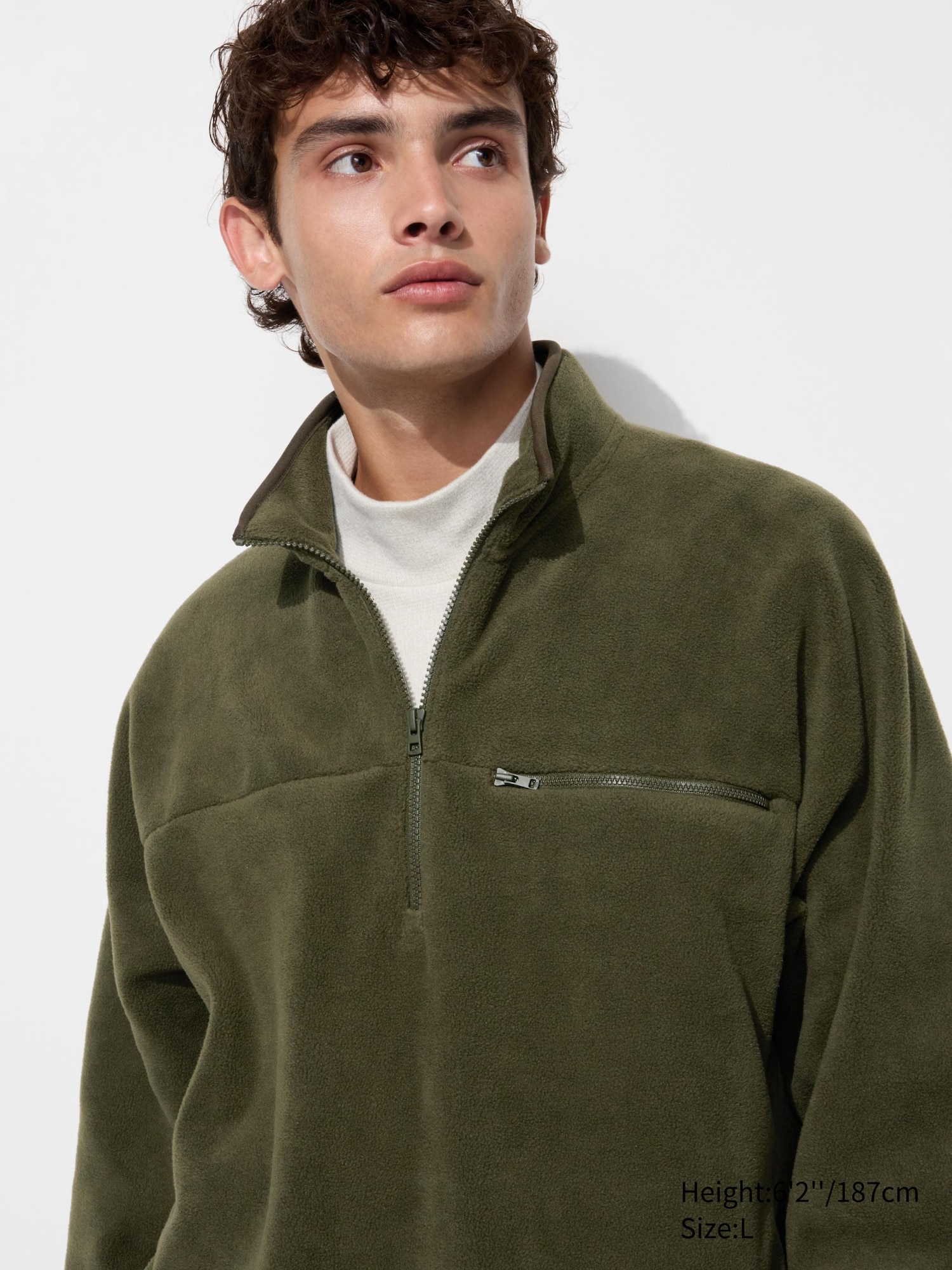 Uniqlo quarter zip fleece sale