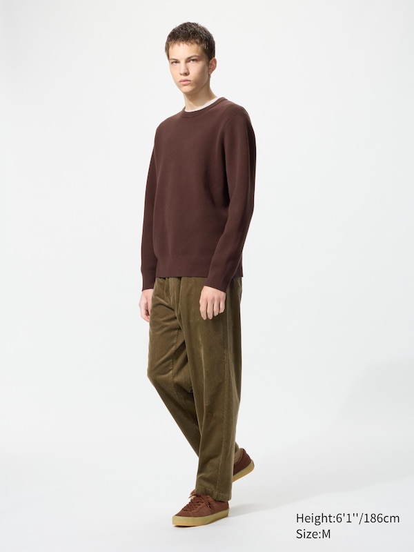Corduroy Easy Ankle Trousers