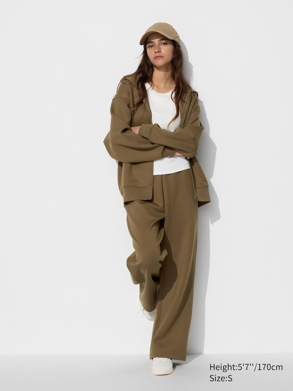 Women&rsquo;s DRY Sweat Wide Trousers | UNIQLO NL