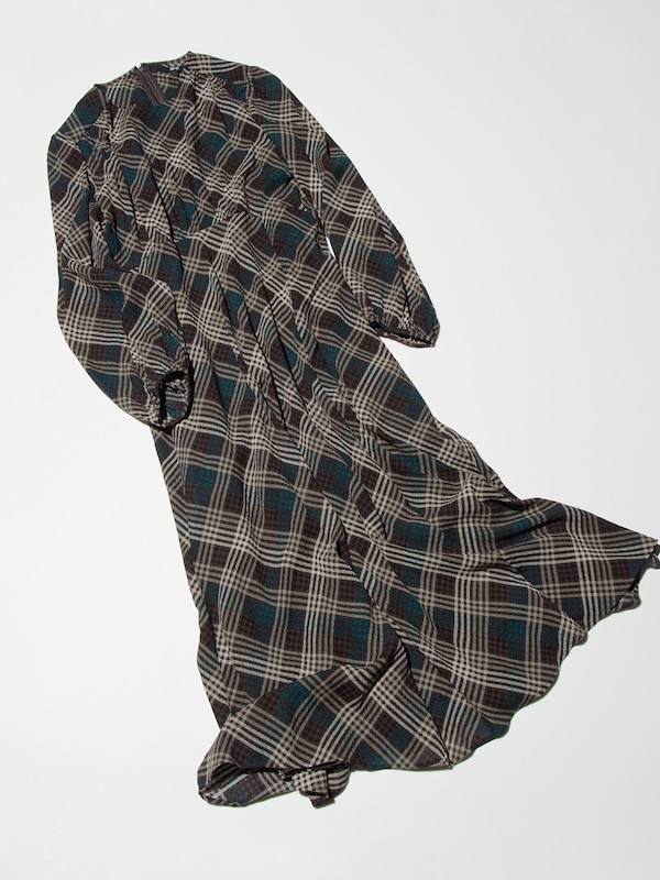 Vestido acampanado (estampado)