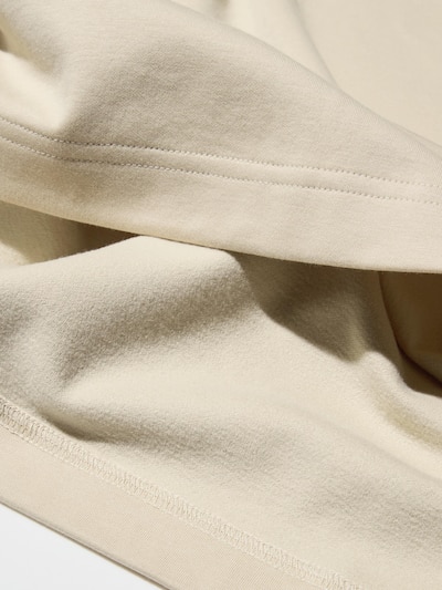 Brushed Lined Mock Neck T-Shirt | Long Sleeve