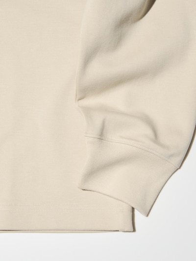 Brushed Lined Mock Neck T-Shirt | Long Sleeve