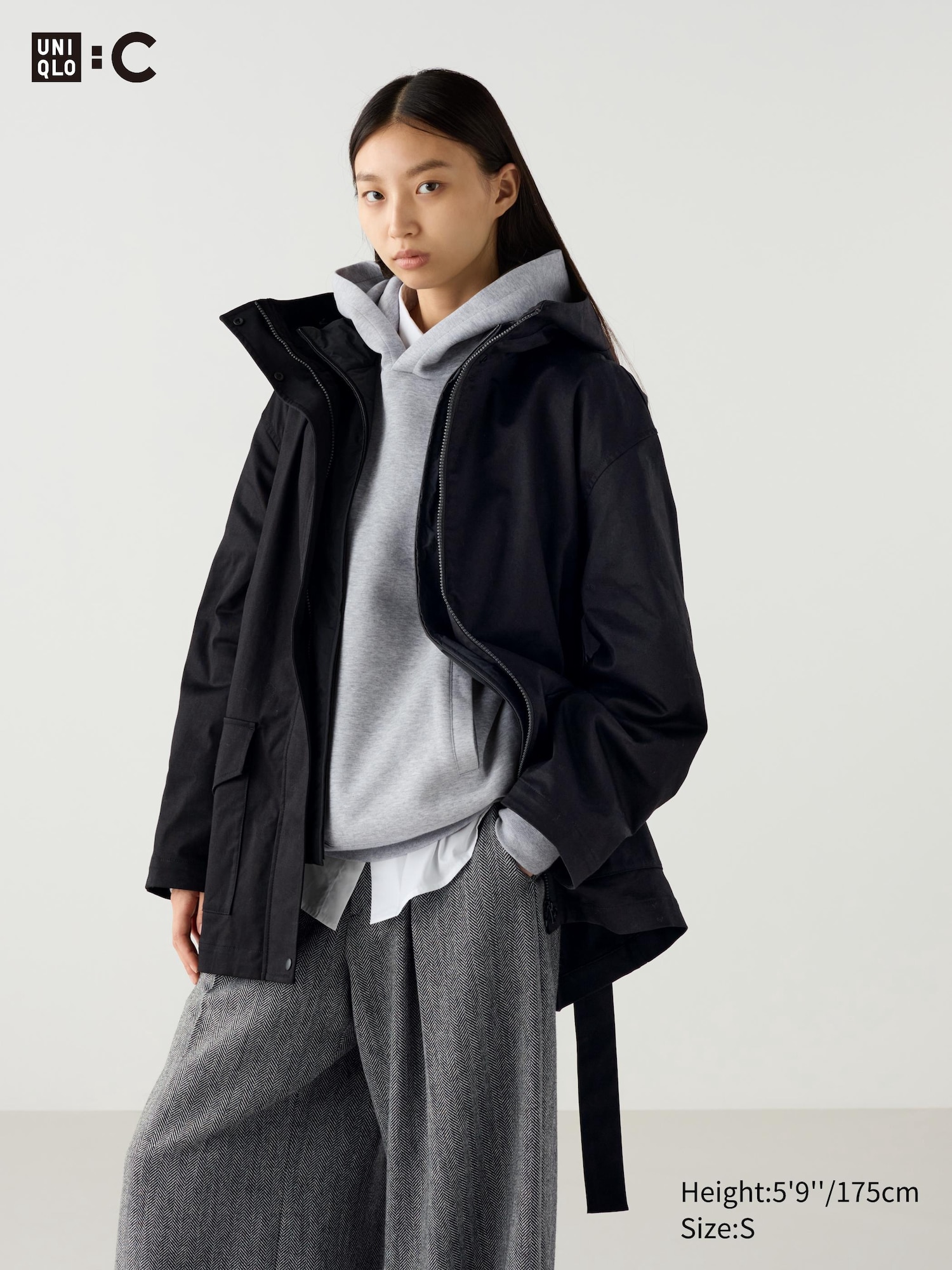 Women's Cotton Oversized Half Coat | UNIQLO DE