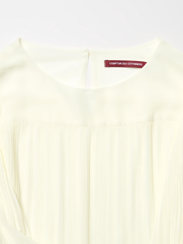 Pleated Chiffon Blouse