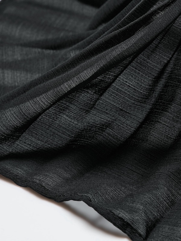 Chiffon Plisseekleid (ärmellos, kurz)