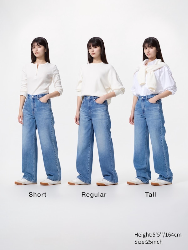 Wide Straight Jeans (Shorter)