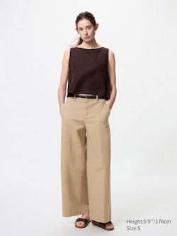 Chinohose (Wide Fit, lang)