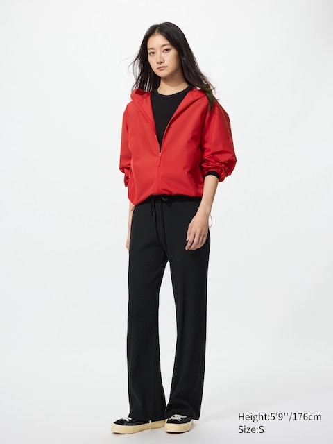 Uniqlo - Pantalon En Maille Côtelée (Lavable En Machine, Long) - Noir - Xl