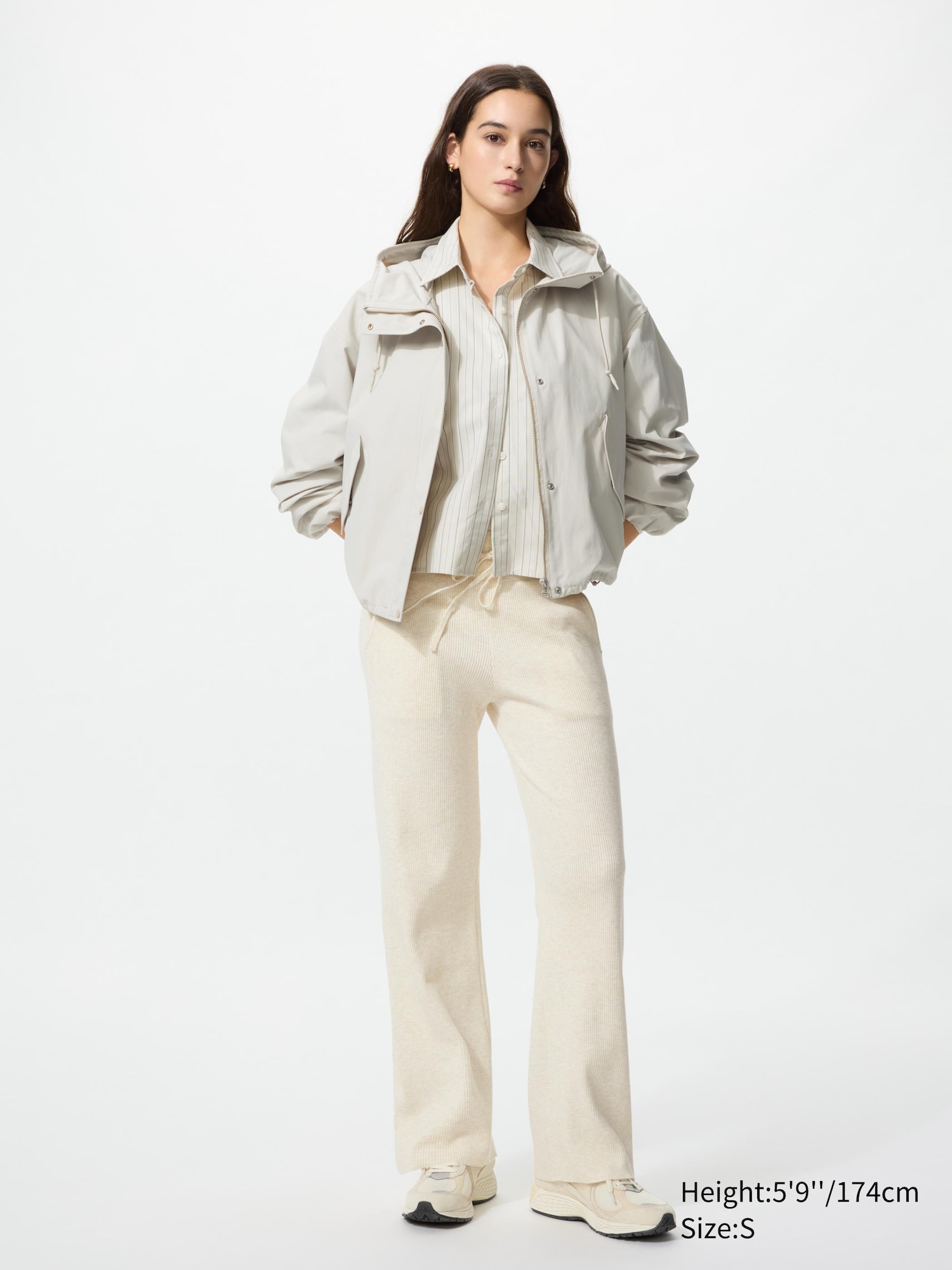 Pantaloni in Maglia a Coste (Misura lunga)
