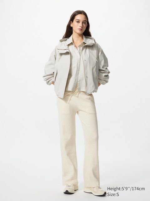 Uniqlo - Pantalon En Maille Côtelée (Lavable En Machine, Long) - Nude - L