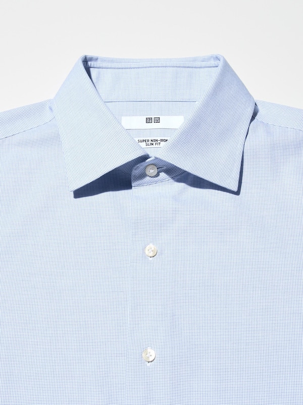 Super Non-Iron Slim Fit Shirt (Spread Collar, Check)