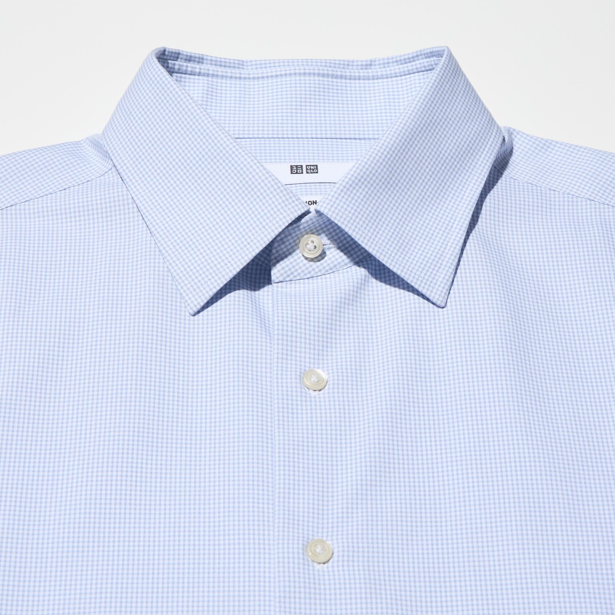 Super Non-Iron Regular Fit Shirt (Regular Collar, Check) | UNIQLO DK