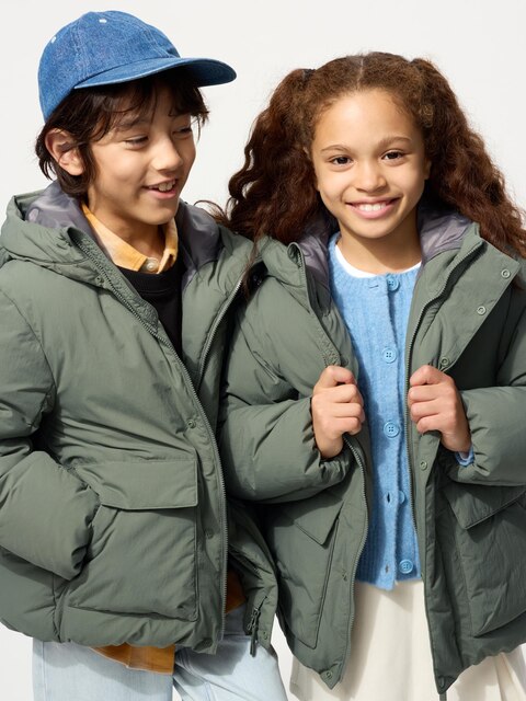 Uniqlo Groen - Hybrid Down Parka - 3-4 Jaar (110Cm)