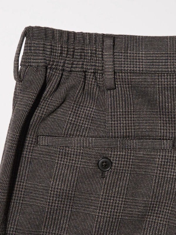 Pantalón pinzas (ancho, cuadros)