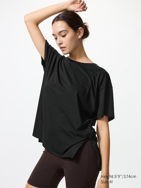 Uniqlo - T-Shirt Airism Relax - Noir - M