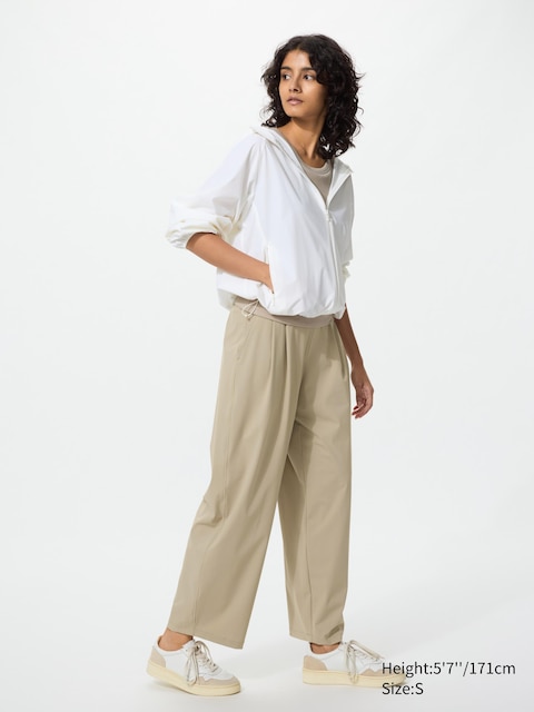 Uniqlo - Pantalon Large Active Ultra Stretch À Protection Uv - Beige - Xl