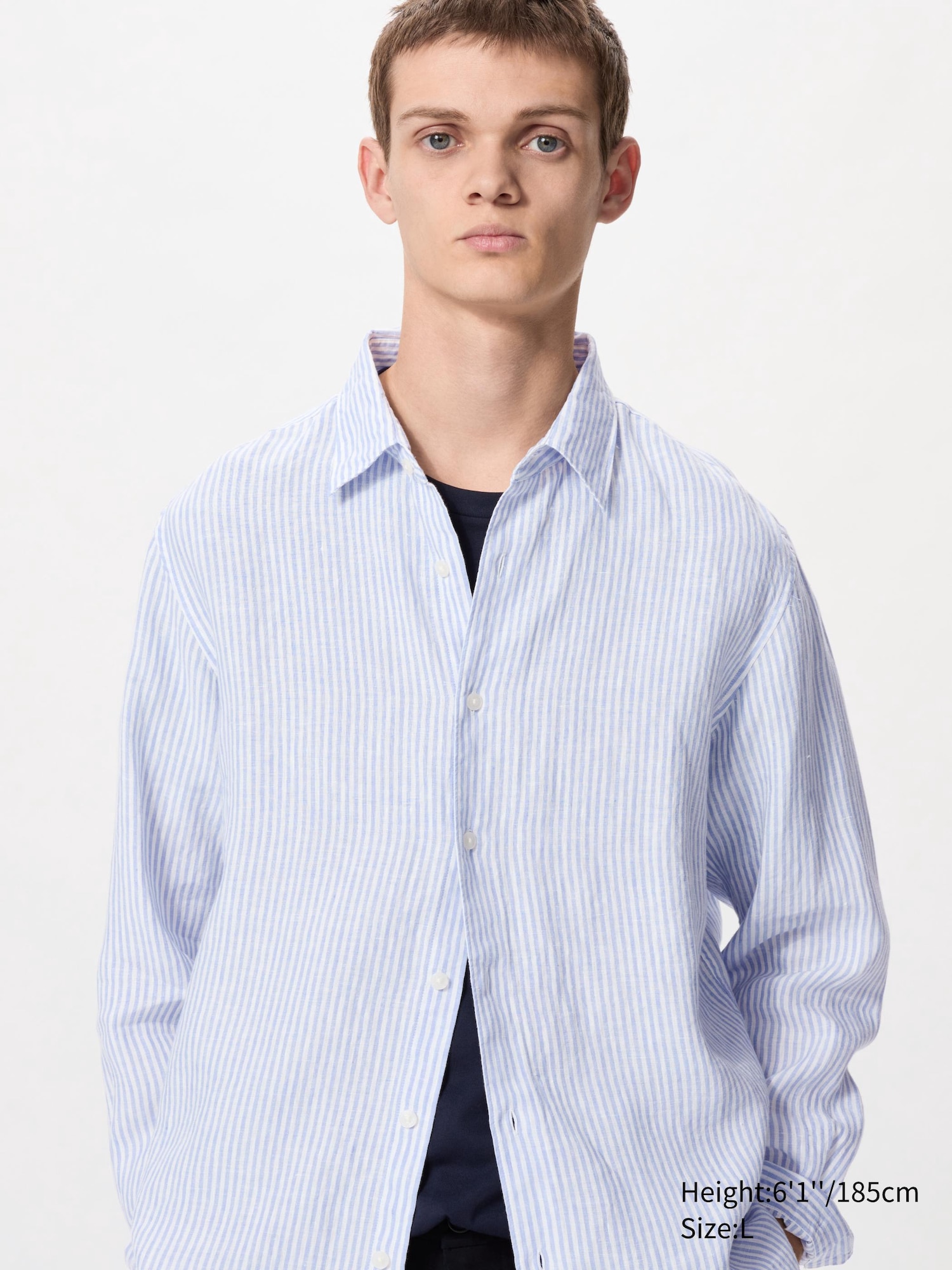 100% Premium Linen Shirt (Stripe)