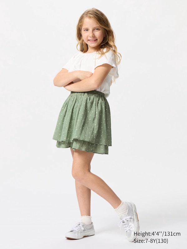 Tiered Mini Skort (Dots)