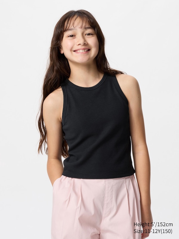Ribbed Cropped Sleeveless Bra Top
