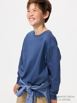 AIRism Cotton Crew Neck T-Shirt (Long Sleeve)