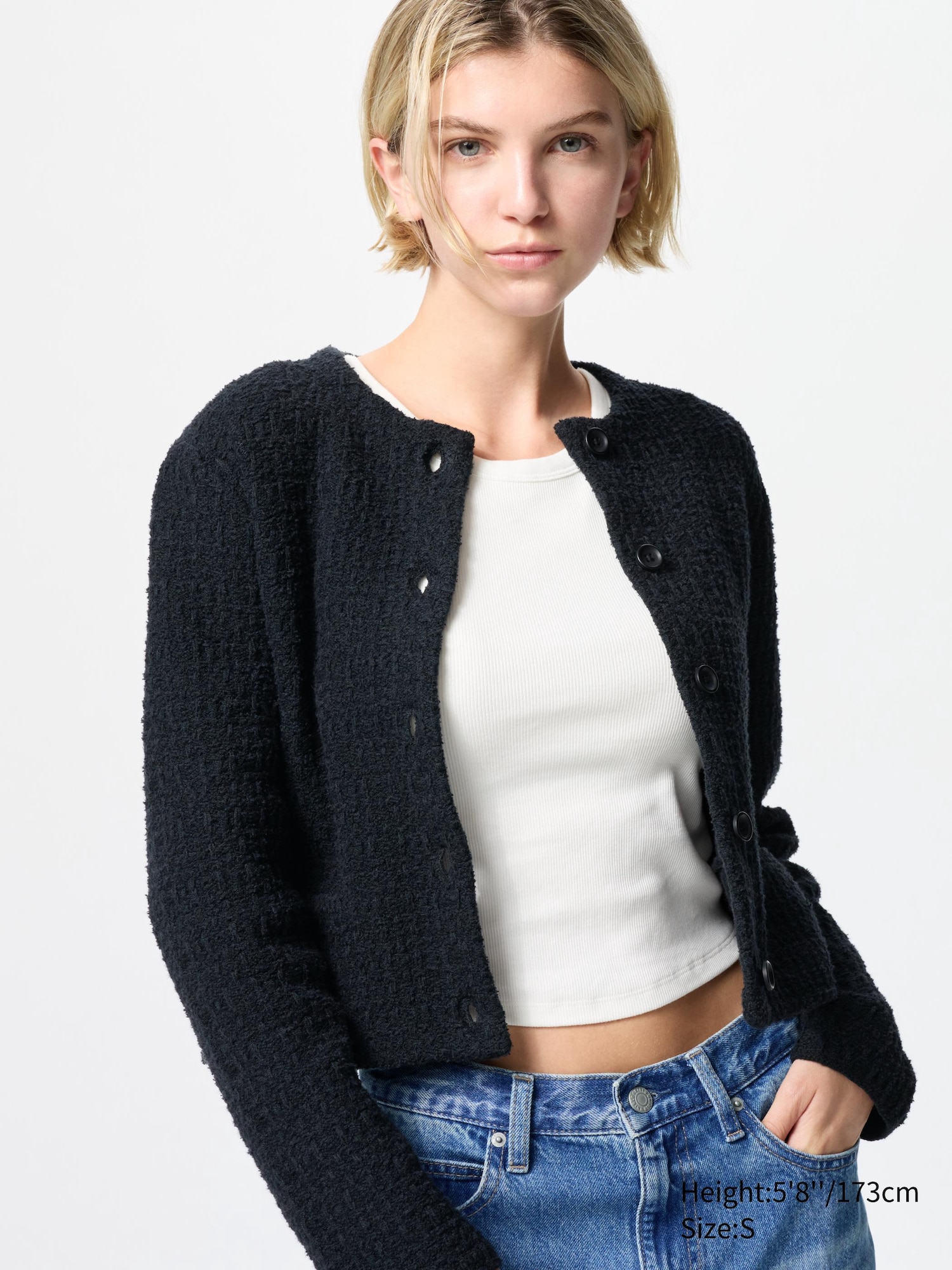 Women's Knit Short Jacket | UNIQLO PL